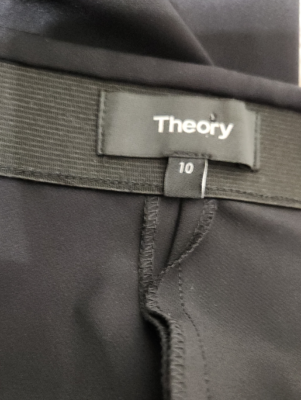 NWT Theory Thaniel Black Kenett Pants. Size 10 - Picture 10 of 12